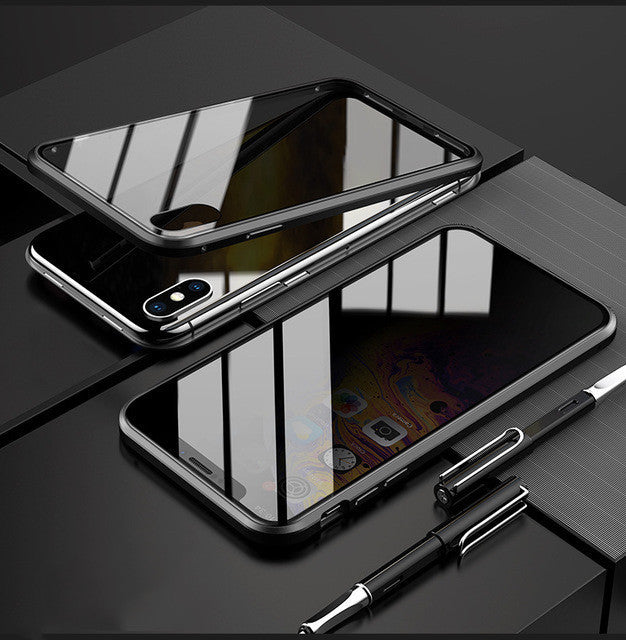 ShadowArmor™ Magnetic Glass Phone Case – Ultra Clear Edition