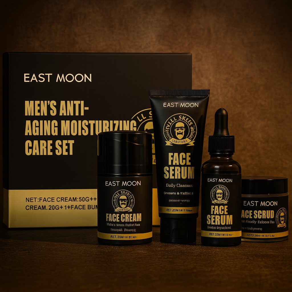 Men’s grooming kit with scissors, oil, balm – Hypster